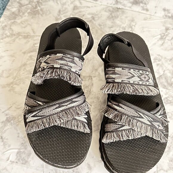 Teva FLATFORM CERES Womens Size 9 Platform Sandals 1106851 Black New - Picture 3 of 6